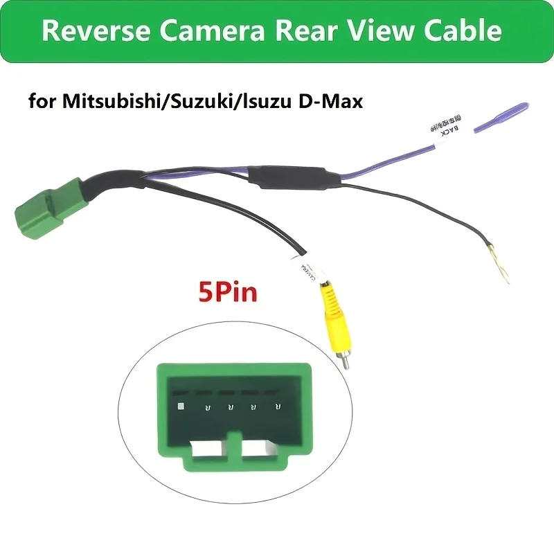 Câble adaptateur de caméra de recul avec sortie vidéo pour Isuzu D-MAX/Suzuki Vitara/Mitsubishi Pajero 4WD, d'origine usine.