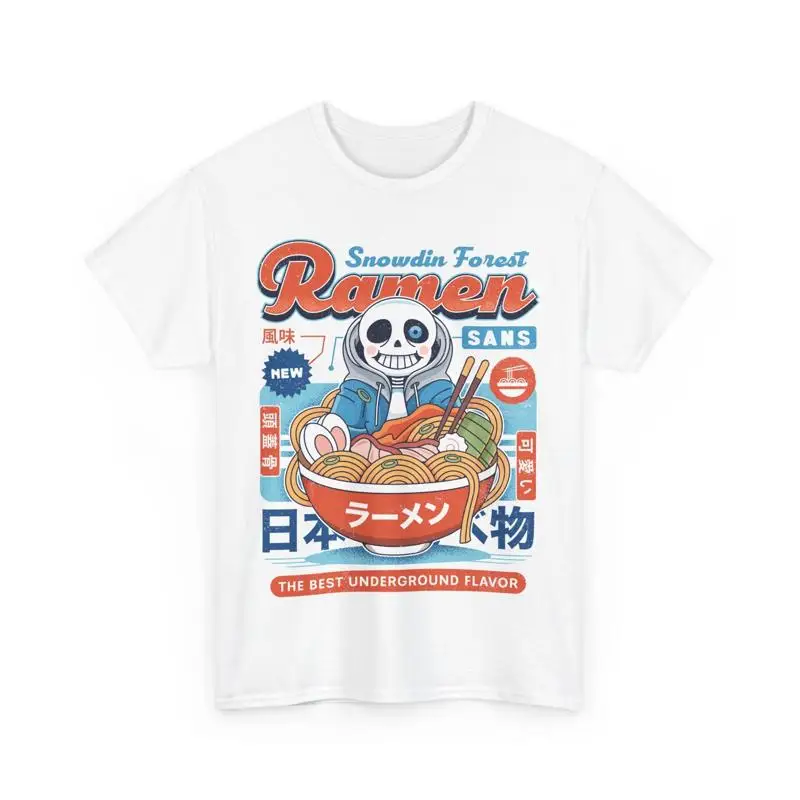Snowdin Forest Ramen Vintage T Shirt Undertale Video Game Sans Papyrus