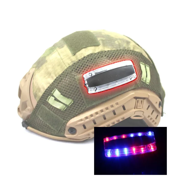 Cycling Flashing Light Helmet Recognition Light LED Reading Rechargeable Velcro Signal Survival Light