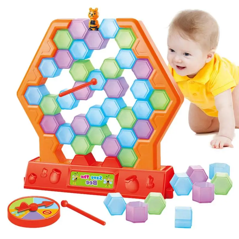 Save The Bees Game Break Bricks Game With Colored Blocks Indoor Activity For Children Colored Blocks Break Bricks Game Fun And