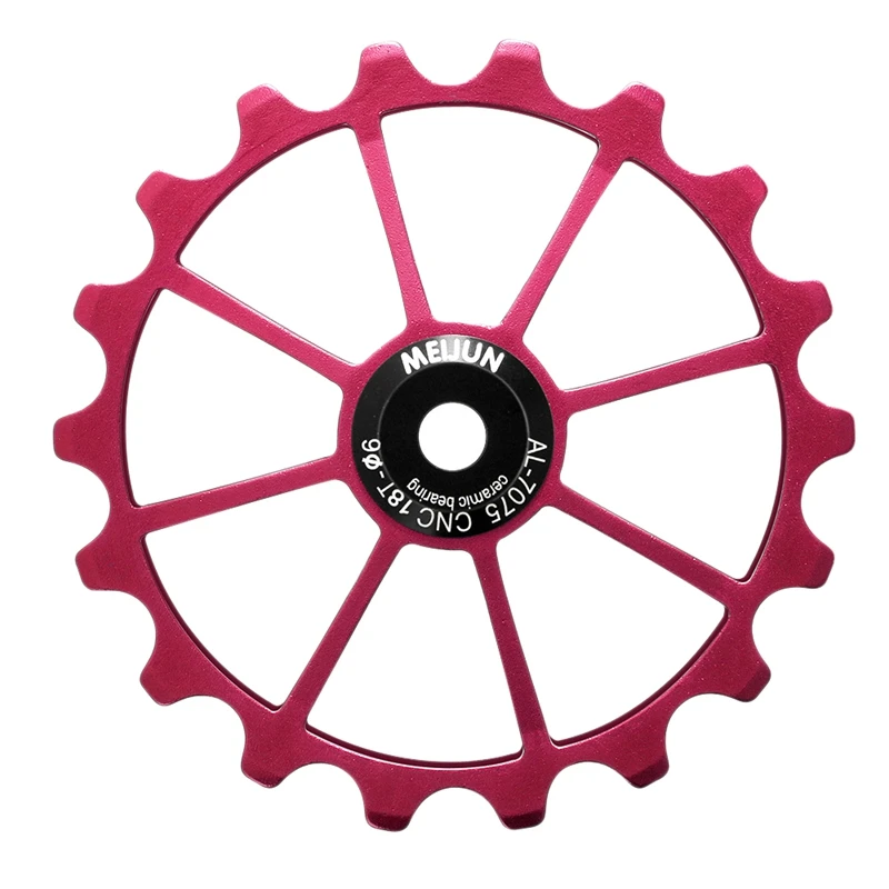 MEIJUN 18T MTB Bicycle Rear Derailleur Jockey Wheel Ceramic Bearing Pulley Road Bike Guide Roller Idler 4Mm 5Mm 6Mm images - 6