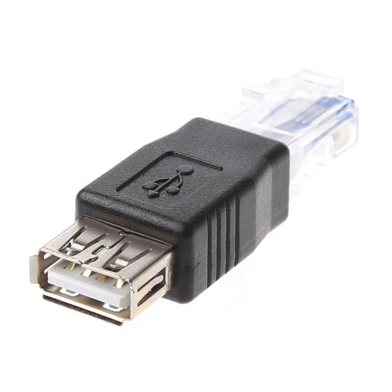 F68C 2PCS USB -тип A A Ethernet Internet RJ45 мужской конвертер конвертер разъект Адапт