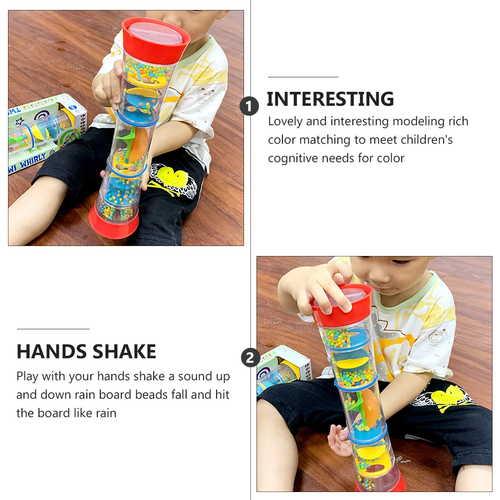 1Pcs Rotating Kaleidoscope Sound Tube Fun Hand Bell for Baby Sensory Development Grab Exercising Educational Plaything