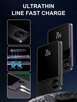 10000mAh Alloy Macsafe Powerbank Magnetic Power Bank Wireless Fast Charger For iPhone 15 14 13 12 11 Backup battery For Magsafe