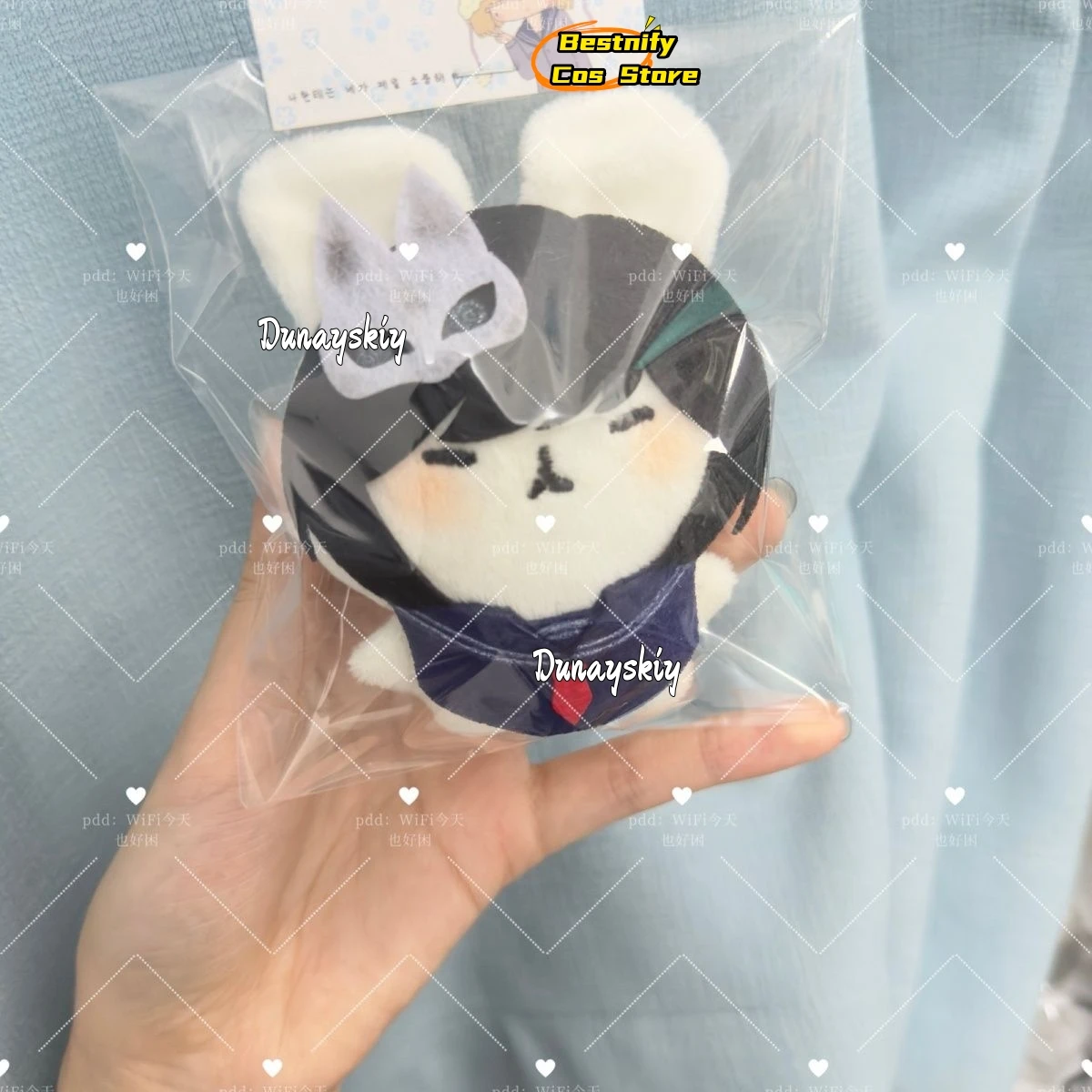 ホラーFゲーム 水瀬ひなこ/キツネマスク コスプレ衣装 ふわふわハンドヘルド{Bestnify Cos}10CM カワイイアニメコレクション 変装ディスプレイ