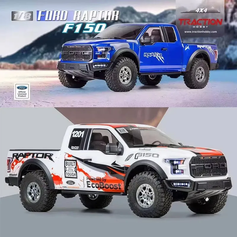 트랙션 하비 KM F150 RTR 2.4GHz 1/8 RC 시뮬레이션 전기 원격 제어 모델 자동차 크롤러 성인 어린이 장난감