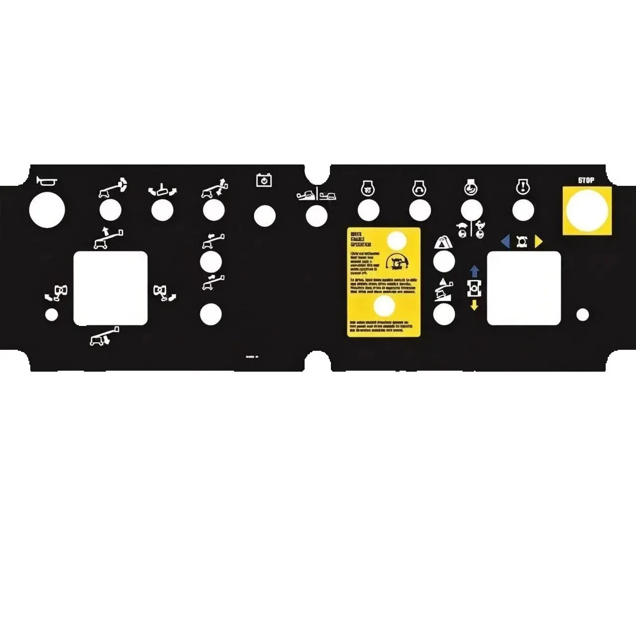 824522 824522GT Control Panel Decal use for Genie Lift parts