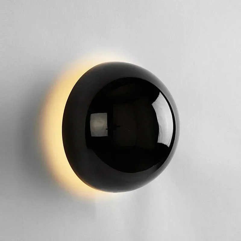 

Nordic Modern LED Wall Lamp Round Night Light Fixture for Bathroom Bedroom Bedside Sconce Staircase Kids Room Decor