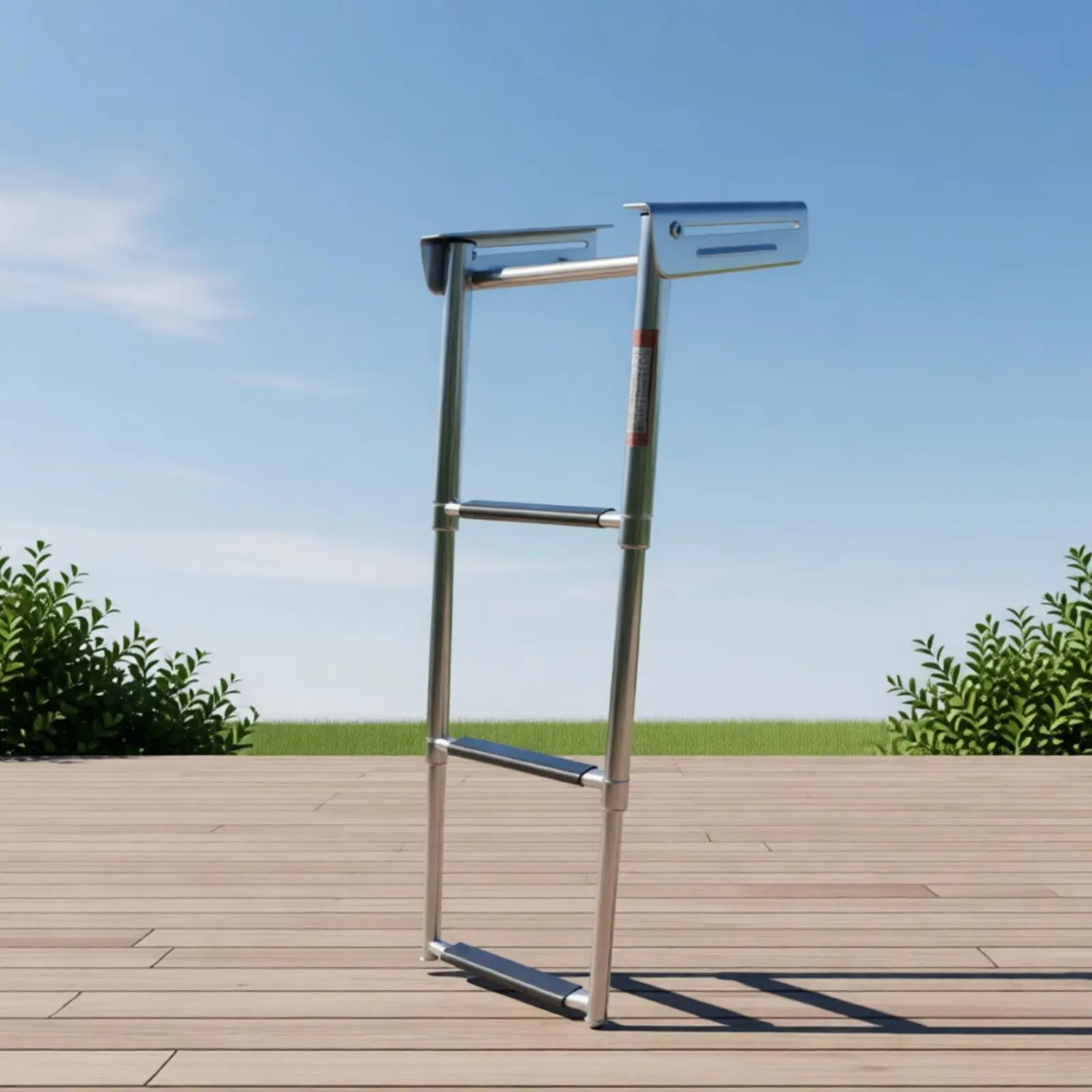 

Telescoping Boat Ladder Foldable Folding Boarding Ladder Aquatic Hardware Boating Gear Non-Slip Steps