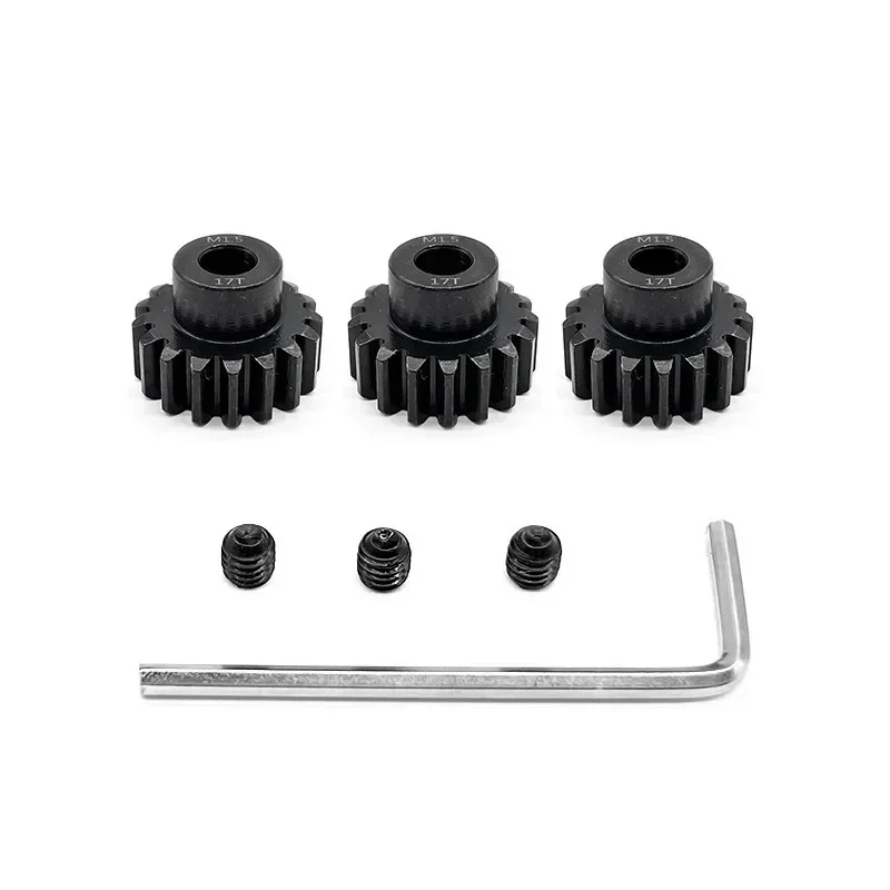 3PCS Pinion Motor Gear M1.5 8mm 11T 12T 13T 14T 15T 16T 17T 18T 19T 20T 21T 22T 23T 24T 25T for 1/6th 1/5th RC Car