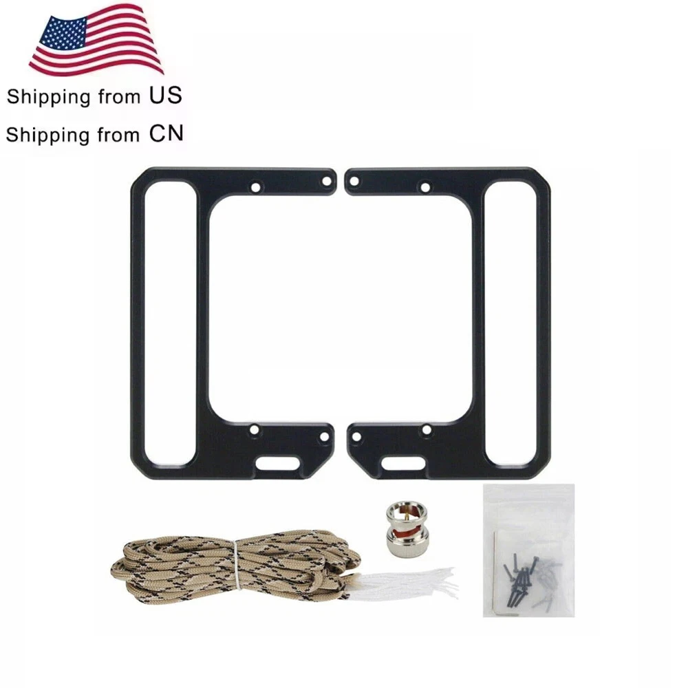 

XIEGU X6100 Mobile Radio Bracket Stand Transceiver Side Mobile Radio Mount Aluminum Alloy Shield Case Handle Carry Protector