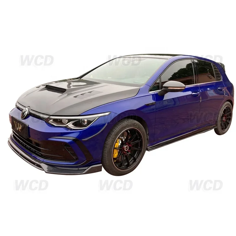 For VW Golf 8 Pro GTI R carbon fiber hood WCD Style Body Kit 2020-2022 MK8