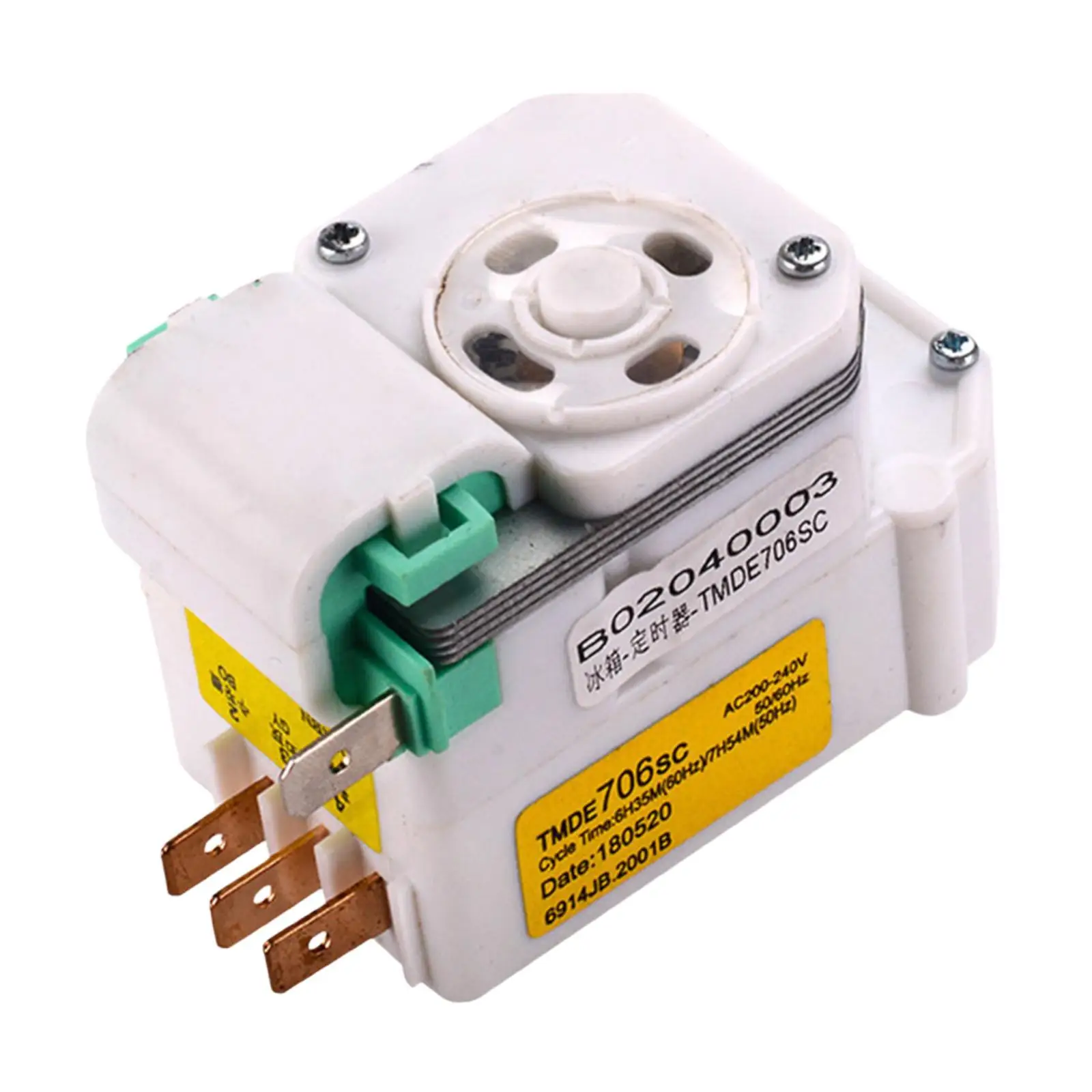 Minuterie de dégivrage pour réfrigérateur, remplacement Tmde706SC AC200-240V, Installation facile, minuterie de dégivrage pour congélateur, pièce de réfrigérateur robuste 50/60Hz