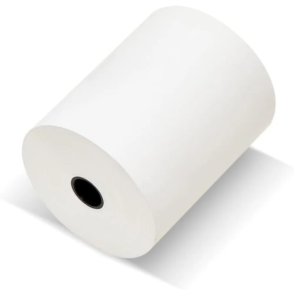 3" x 165ft cash register paper rolls, 50 rolls/carton