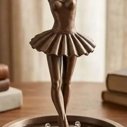 Decorative Item For Home Office Ballet Dancer Resin Art Figure As Shown Table Decoration Lightweight Resin Material