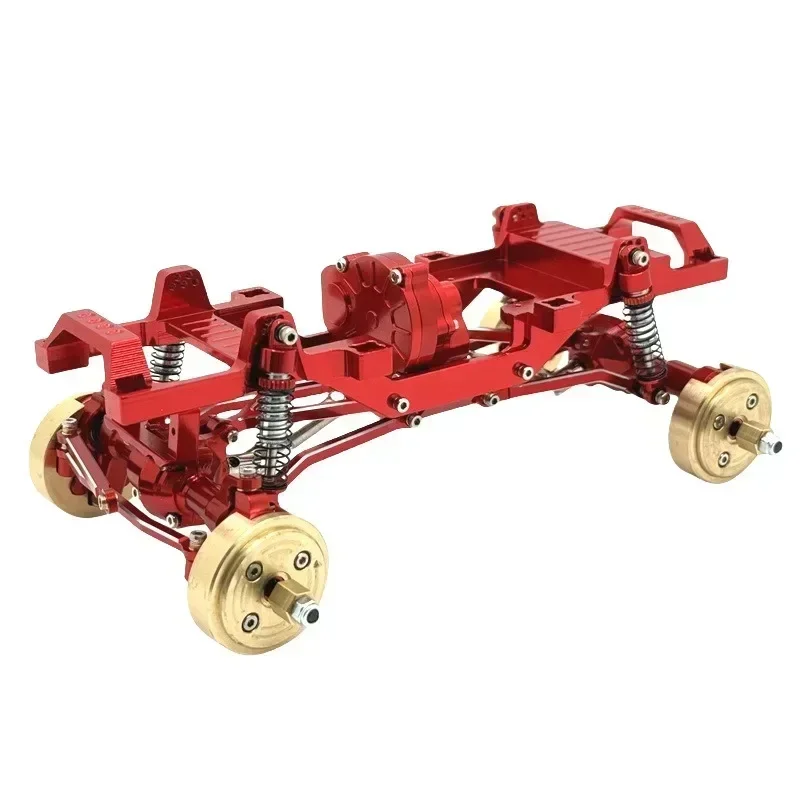 for FMS 1/24 Xiaoqi FCX24 RC Car Upgrade Chassis is All Metal, Frame Includes Spare Parts Dual Speed Gearbox and Counterweight