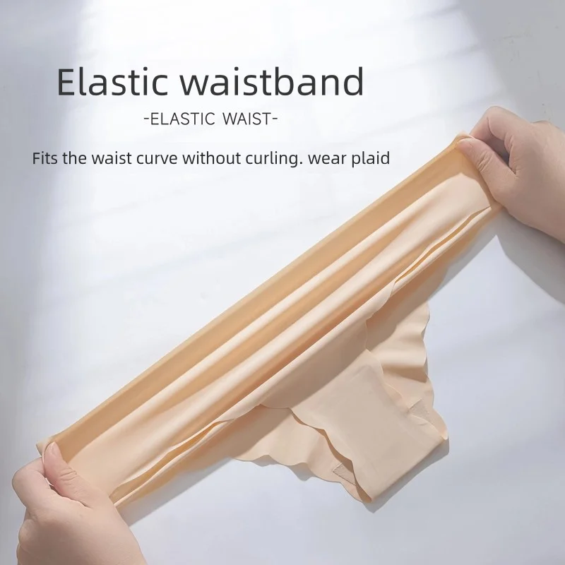 ملابس داخلية نسائية مثيرة غير مرئية من NoTrace لباس داخلي خفيف الوزن وجيد التهوية ومرونة عالية وحافة مموجة وخصر منخفض بلون سادة #4