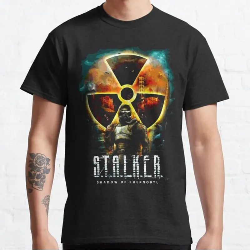 S.T.A.L.K.E.R Shadow Of Chernobyl Game T‑Shirt Gamer Gift Unisex Short Sleeve Tees Stalker Post‑Apocalyptic Graphic Streetwear