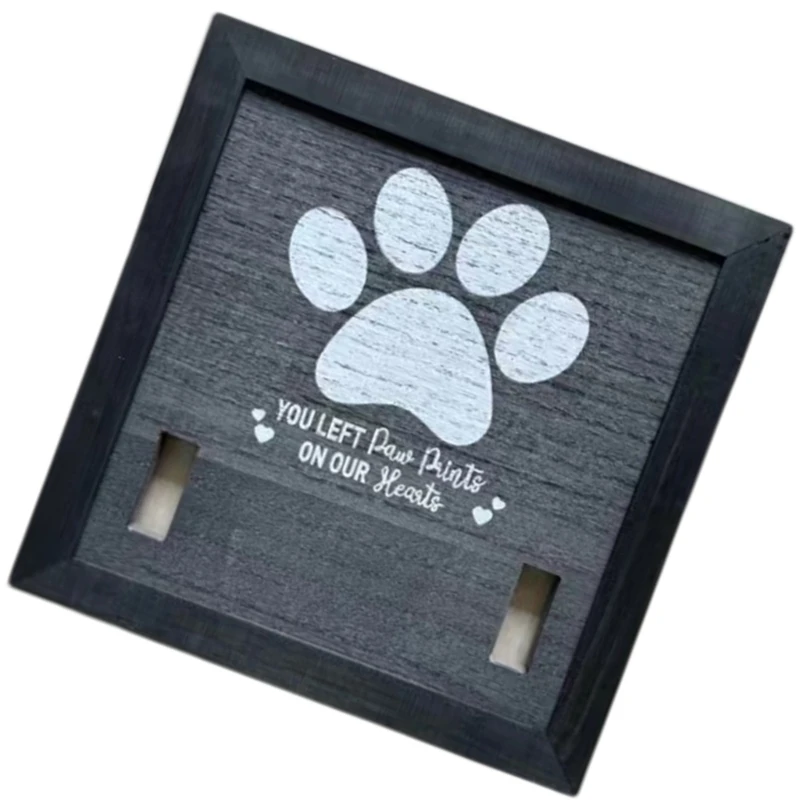 Sentimental Dog Memorial Frame Pet Collar Holder Sympathy Home Decoration