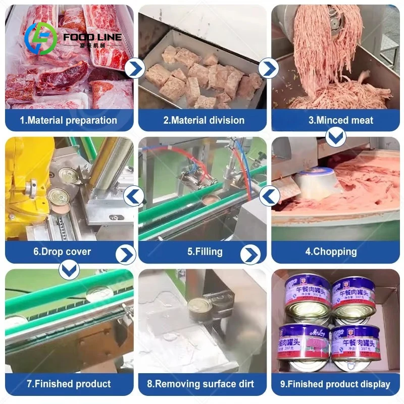 Customized Organic Canned Wet Dog Pets Food Processing Filling Machine Cats Cans Food Production Line