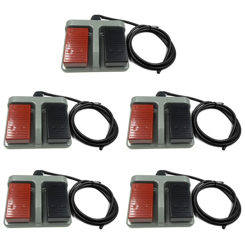 Fresh 5X Instant Plastic Foot Switch Infinite Double Pedal Two-Way Dual-Use Tumble Switch