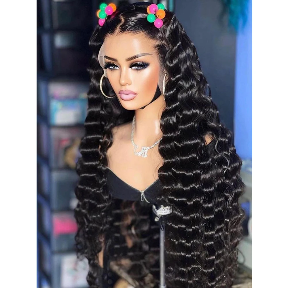 

Long Soft 26 inch 180Density Black Kinky Curly Lace Front Wig For Black Women BabyHair Heat Resistant Preplucked Glueless