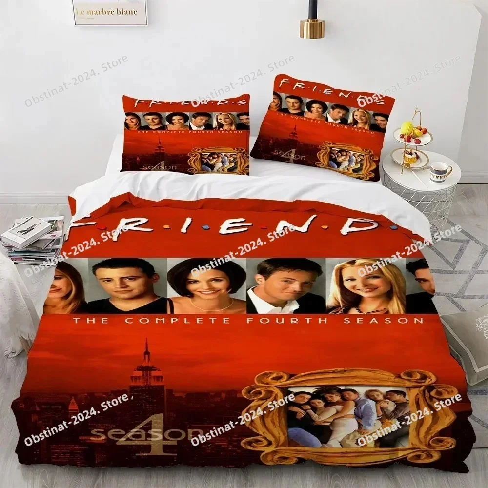 Friends TV Show Bedding Set 3D Printed Duvet Cover With Pillowcase Twin Queen King Full size Bedclothes Bedroom Decor