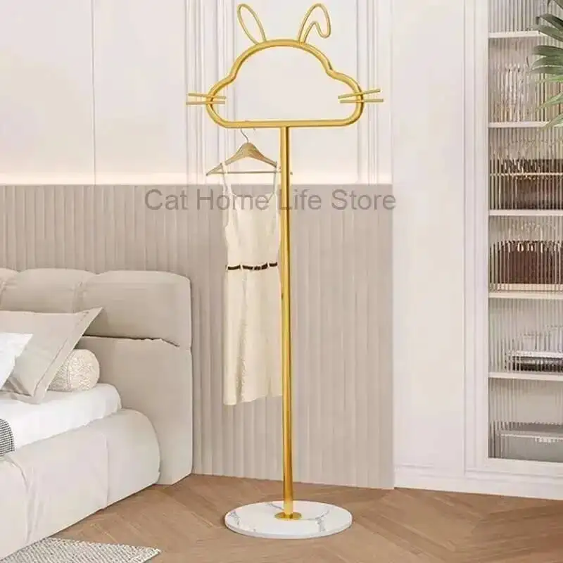 

Bedroom Balcony Portable Clothes Rack Minimalist Floor Living Room Coat Rack Storage Hangers Colgadores De Ropa Home Eccessories