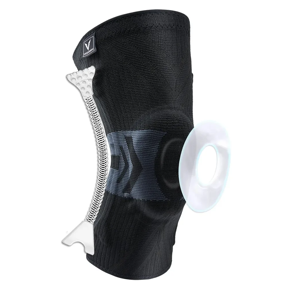 Professional Sports Knee Pads with TPE Pad Springs Non Slip Elastic Knee Support for Men Nylon Compression Knee Brace