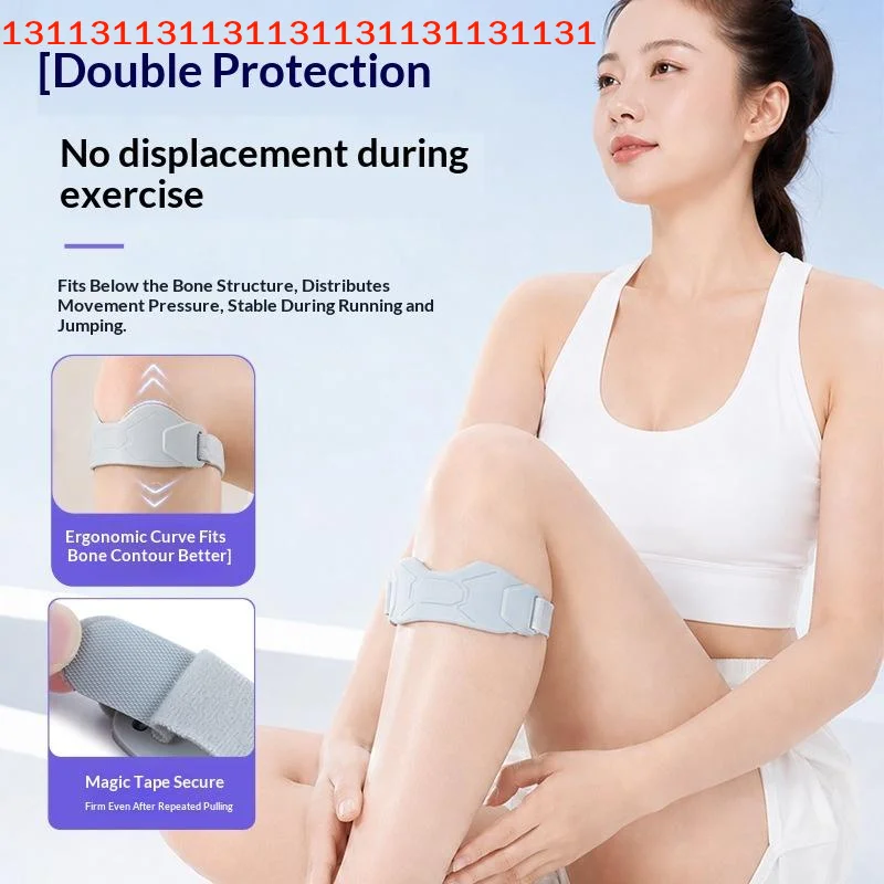 Adjustable Patella Knee Stabilizer Strap Breathable Shock Absorption for Running Golf Bowling Leisure Sports Knee Support