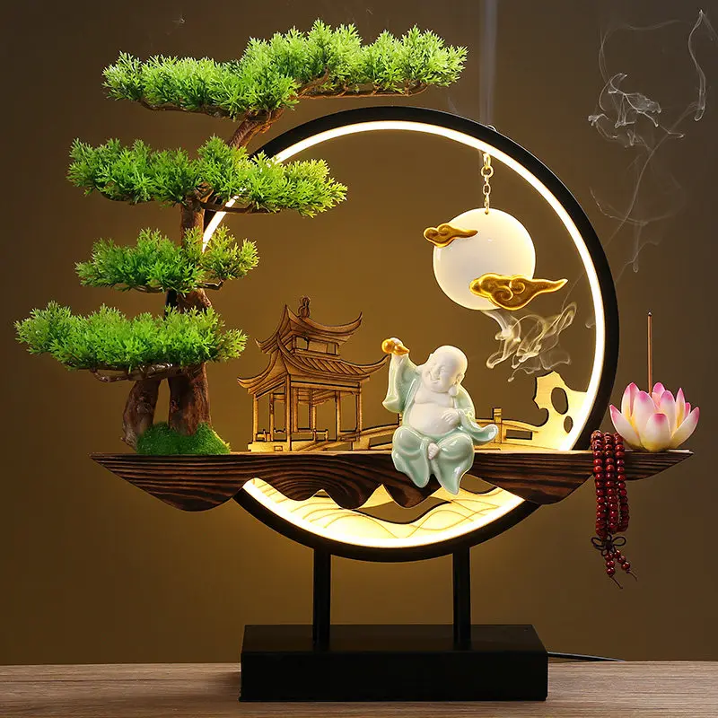 Zen Incense Bakhoor Burner Holder Home Fragrance Incense Stick Burner Waterfall Decor Quemador De Incienso Buddhist Supplies