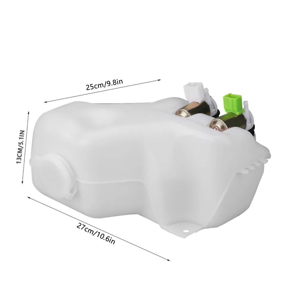 

Windshield Wiper Washer Bottle 2 Hole Pump Tank Jar Kit - Fit for Nissan Patrol (1988-1997), Model QC09550