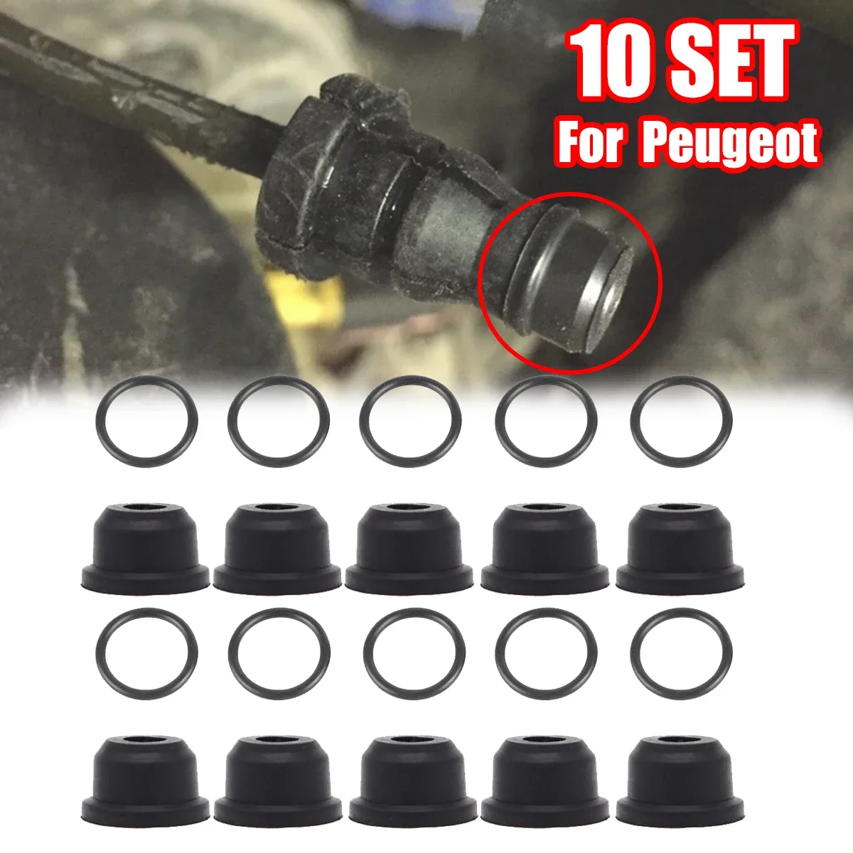 1/10 Set Set di riparazione della guarnizione del tubo del cilindro principale della frizione dell\'auto per VW Arteon 3H 2017 - 2020141143A 1