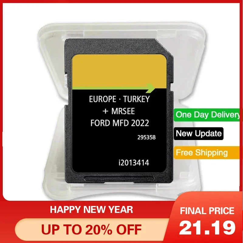 MFD 2022 SD Card for Ford MFD SD Card V11 Sat Nav Map Update 2022 Touchscreen Navigation Europe Germany France Italy Netherlands