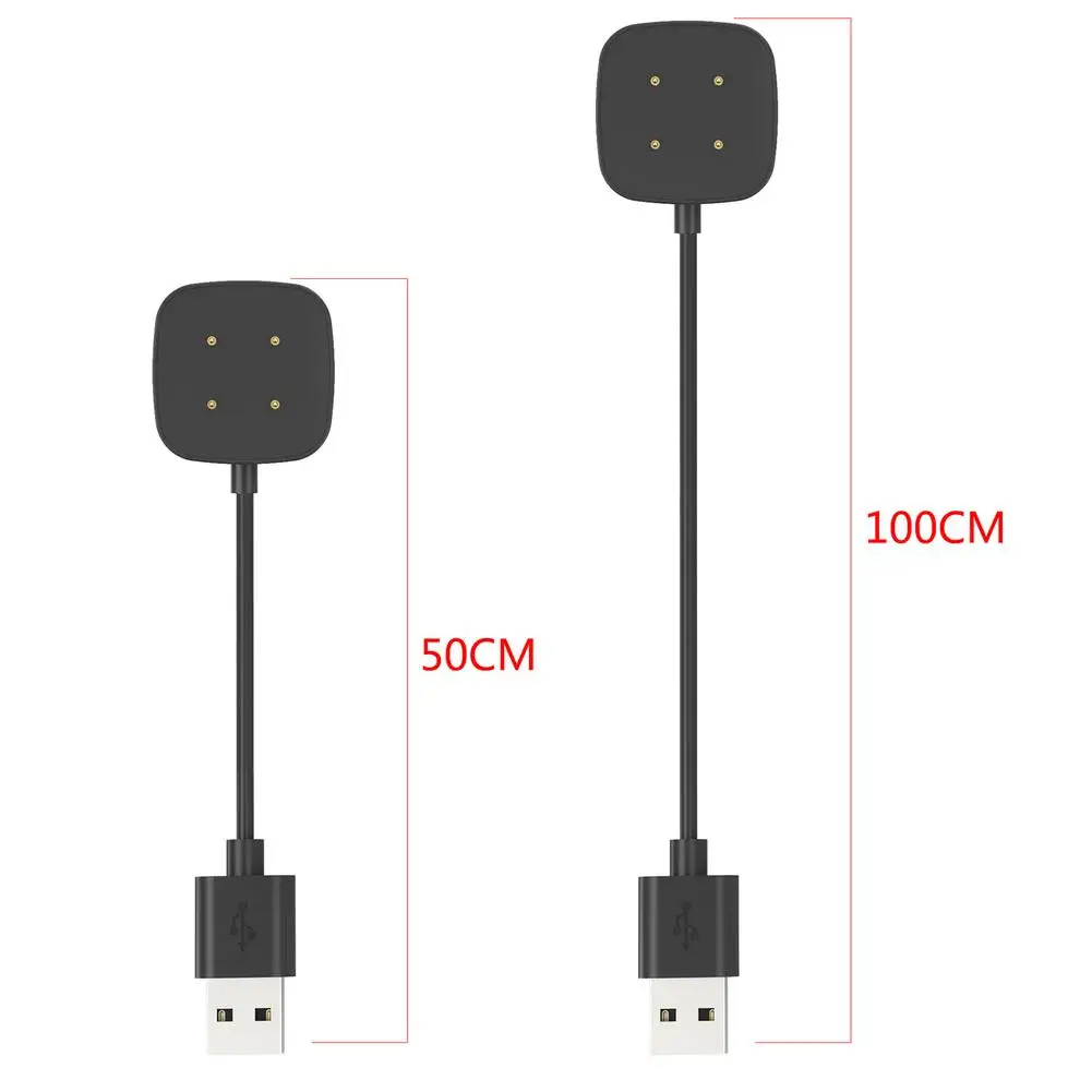 Smartwatch Charger Adapter USB Charging Cable Power Cord for Fitbit Versa 4/3 Sense 2 Smart Watch Versa4 Versa3 Accessories