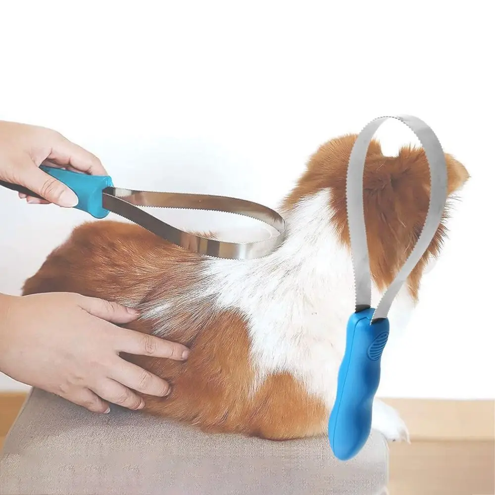 Accessories With Anti-slip Handle Dual-sided Horse Hair Brush Horse Detangling Brush Dog Grooming Brush Pet Anti-itch Comb