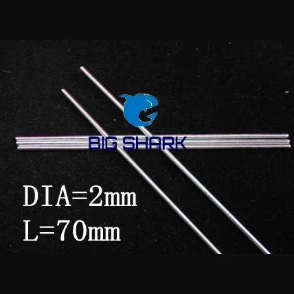 DIA=2mm L=70mm Model Parts Motor Drive Shaft 2mm Axis For Car Toy Model Robot Part +tracking number