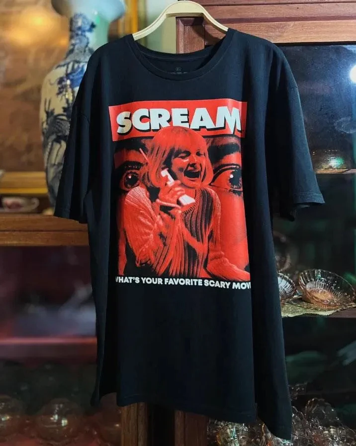 

Scream Movie Vintage Shirt Halloween Horror T-Shirt Horror Movie Shirt No You Hang Up Scream Movie Shirt Wes Craven Shirt Design