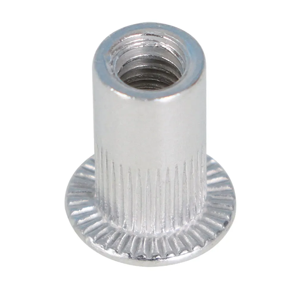 100 Pcs 8-32 Aluminum Flange Nutserts Rivet Nut Rivnut Nutsert High-Quality