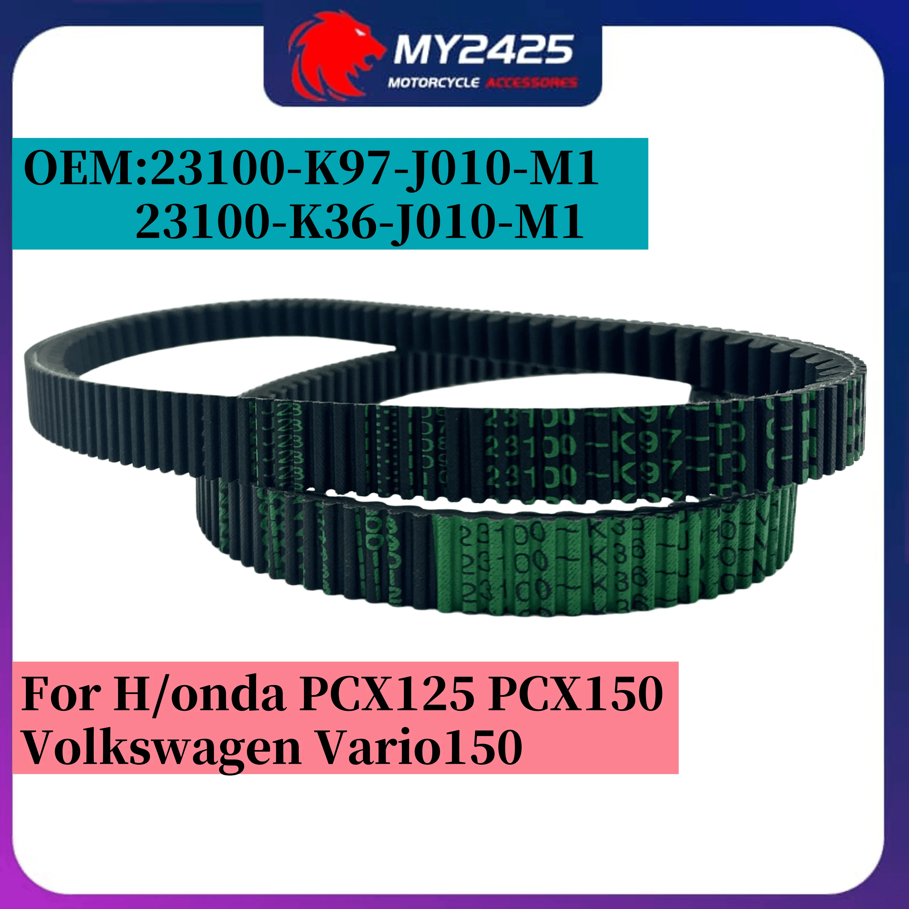 

23100 K36 k97 Drive Belt Double 2 Side Teeth For H/onda; Air Blade PCX 125 150 Click150 WW150 Vario150 Vario 125cc (2014-2017)