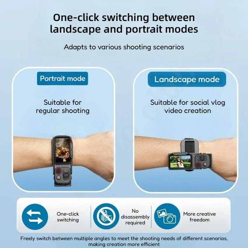 Uchwyt do zdalnego sterowania kamerą Insta360 Luna Ultra, pasek na nadgarstek, mocowanie na szyję do widoku z perspektywy pierwszej osoby dla Insta 360 Luna Ultra — zdjęcie produktu 5
