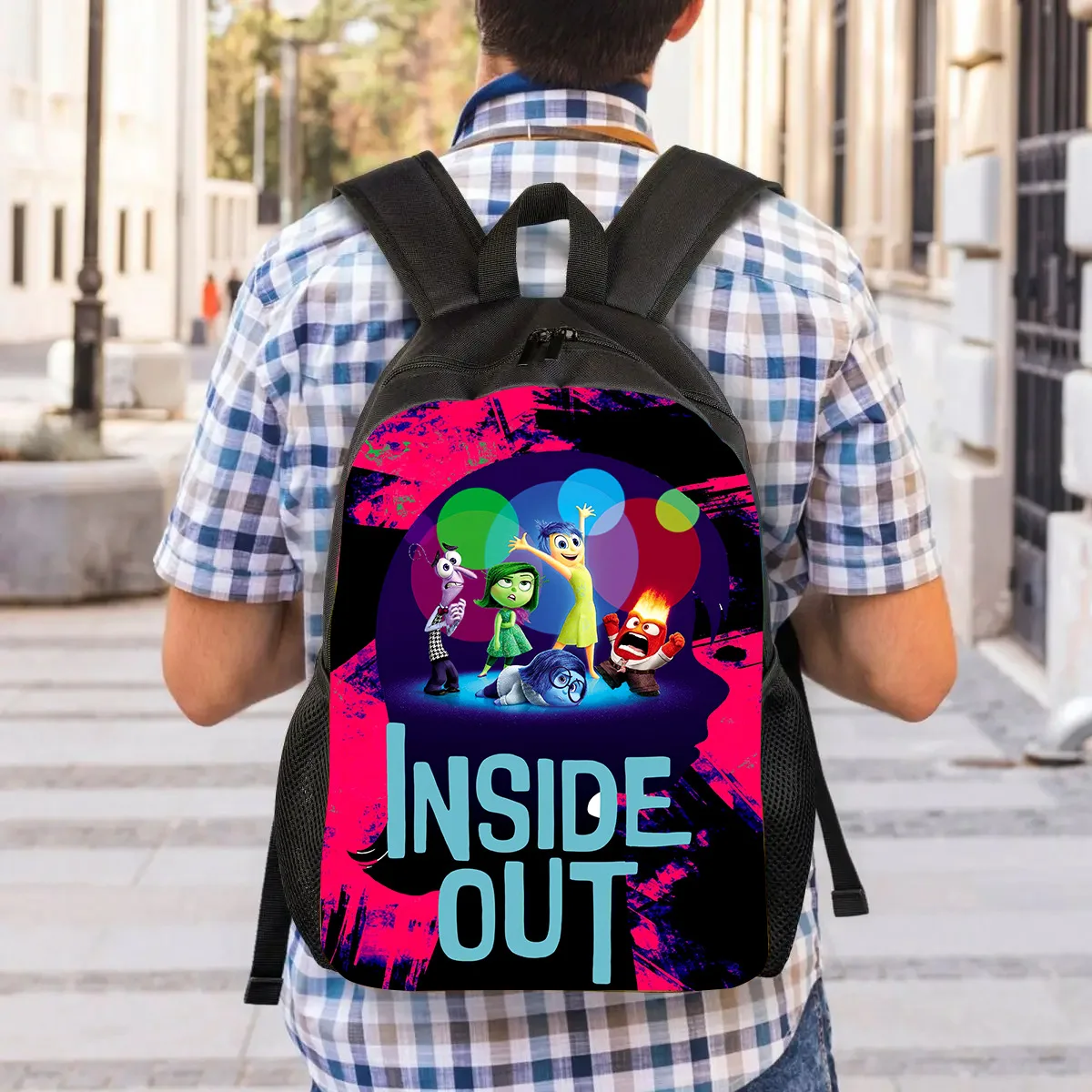 Disney Movie Inside Out Backpack Cartoon Schoolbag Children Book Bag Boy Girl Anime Bags Large Capacity Knapsack Holiday Gift