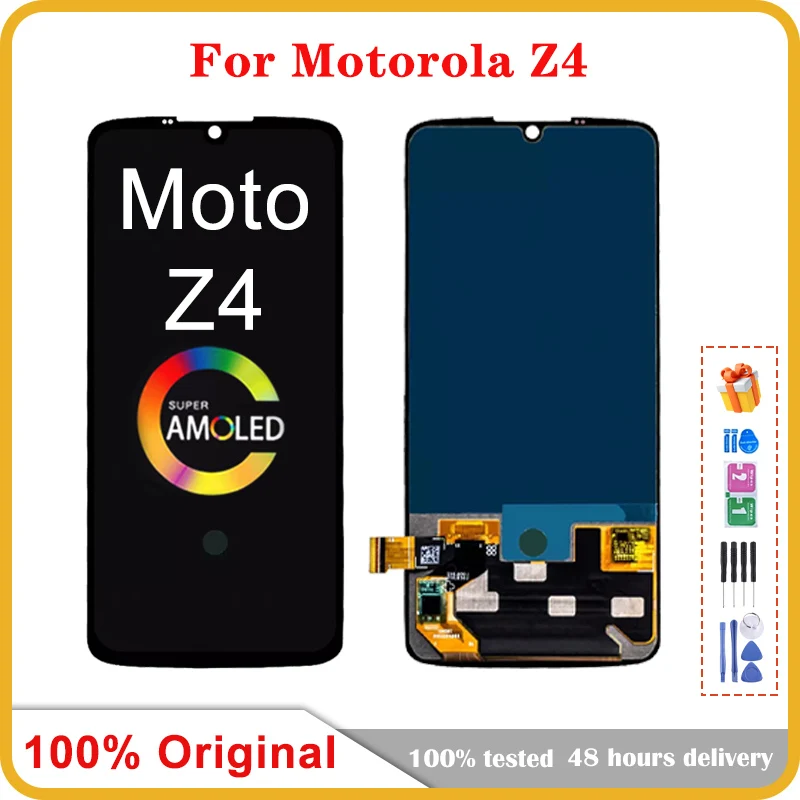 

Original 6.4'' LCD For Motorola Moto Z4 LCD Display Touch Screen Digitizer Assembly for Moto Z4 Display XT1980 XT1980-3 XT1980-4