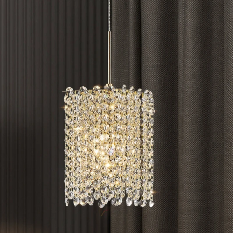 European Simplicity Glass Pendant Lights for Restaurant Bar Counter Elegant Standing Lights Surface Mounted Ambiance Ornaments