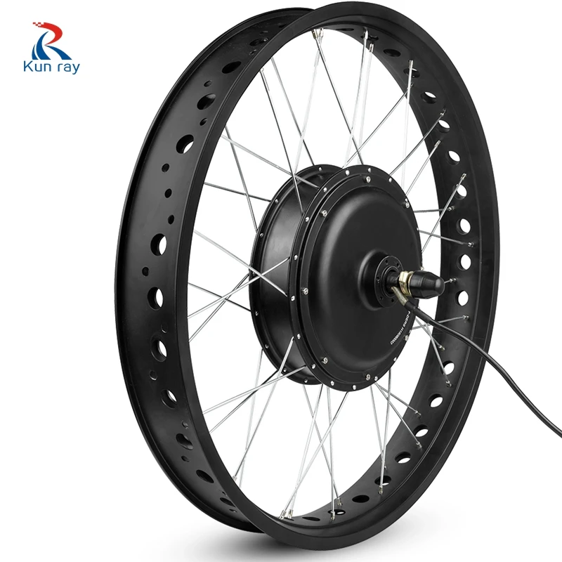 Electric Fat Bike Motor Wheel, Rear Motor Wheel, Snow Bike Hub Motor, E-Bike Engine, 40-50 km/h, 20in, 26in, 48V, 1000W, 1500W