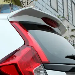 For Honda fit/jazz Spoiler High Quality ABS Material Car Rear Wing Primer Color Rear Spoiler For Honda Fit B Spoiler 2014-2016