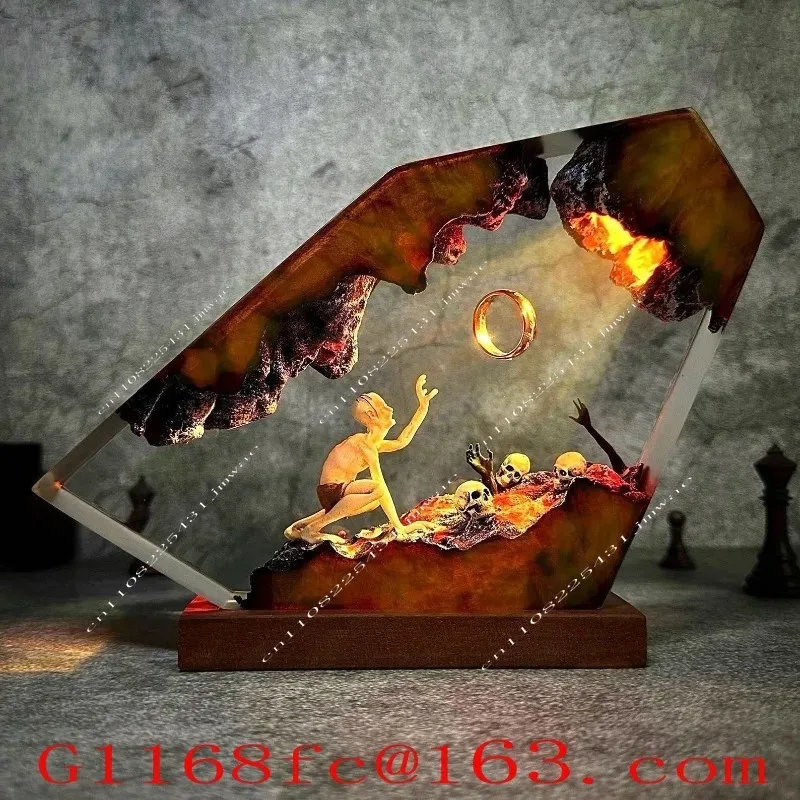 Resin Lamp Unique Room Decoration Gift Ornament Room Decoration Night Light  Atmosphere Light Halloween