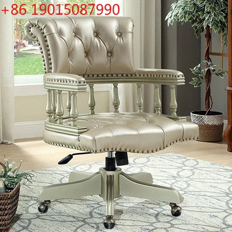 

Европейское офисное кресло с вращающимися колесиками, дизайнерское кресло руководителя с откидной спинкой, стильное современное офисное кресло-шезлонг, офисная мебель