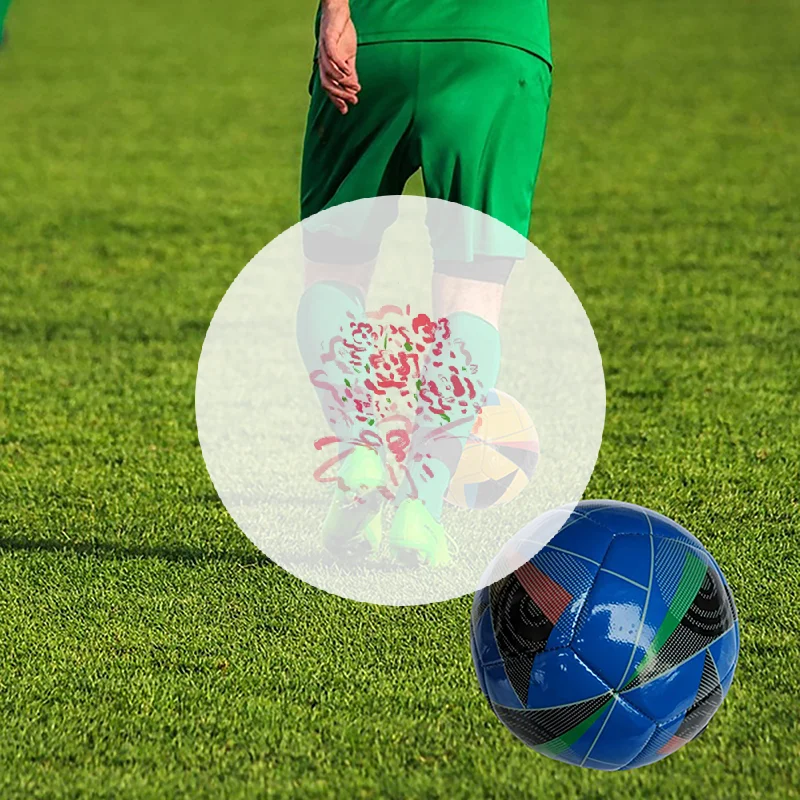 كرة قدم مقاس 2 للشباب والكبار، كرة قدم مقاومة للاهتراء، لعبة رياضية خارجية، تدريب، كرة لعب هدايا عيد الميلاد