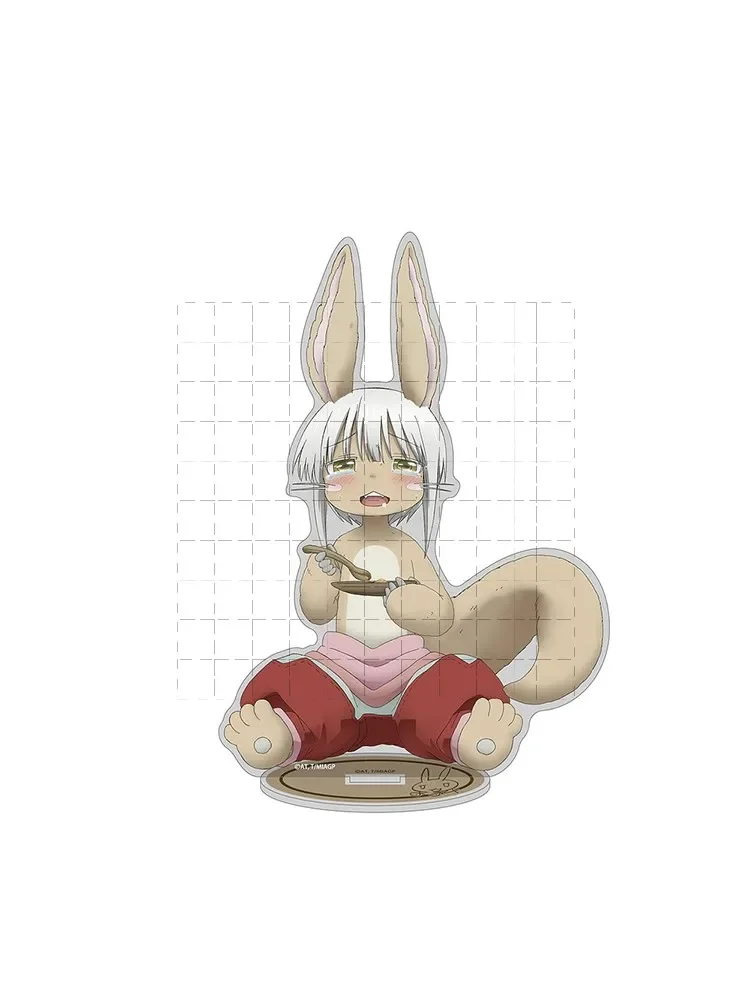 Game Nanachi Acrylic Stand Mini Figure Doll Anime Faputa Riko Keychain Toy Keyring for Gift